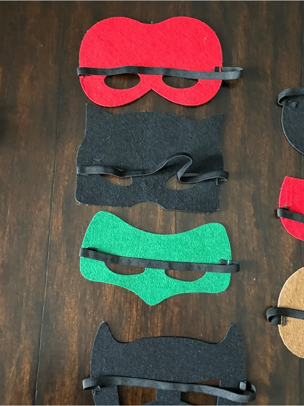 Variety Pack Superhero Masks (set of 10)